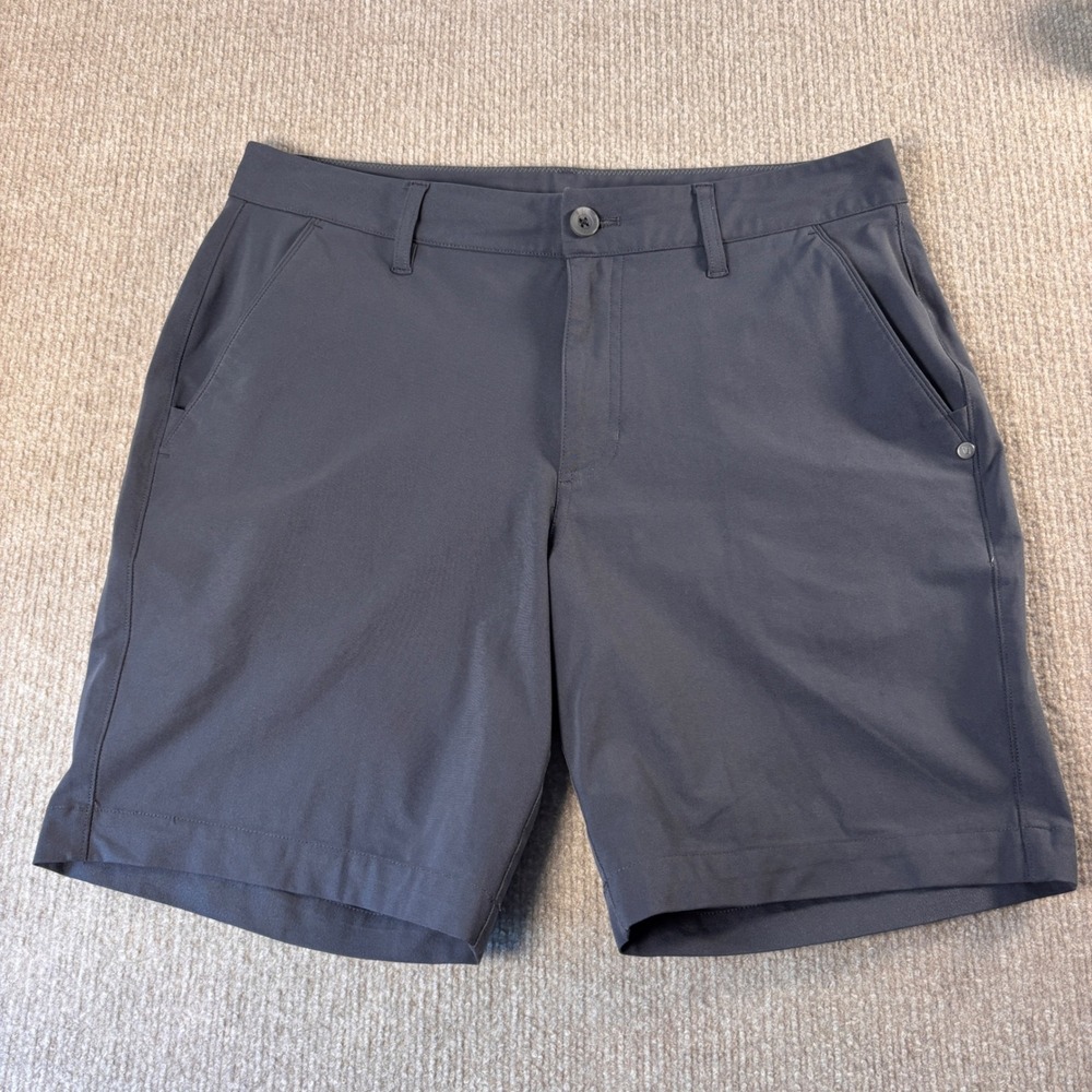 Vuori Dark Gray Meta 8" Performance Shorts Men's Size 30 EUC V379